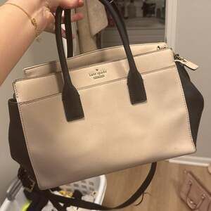 Kate Spade New York Cameron Street Candace Satchel Beige Black